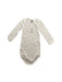 A Ivory Long Sleeve Bodysuits from Petit Bateau in size 6-12M for neutral. (Front View)