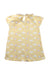 A Yellow Short Sleeve Dresses from Vauva in size 18-24M for neutral. (Back View)