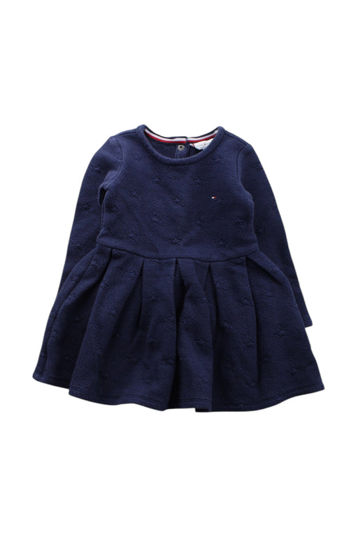 A Navy Long Sleeve Dresses from Tommy Hilfiger in size 12-18M for girl. (Front View)