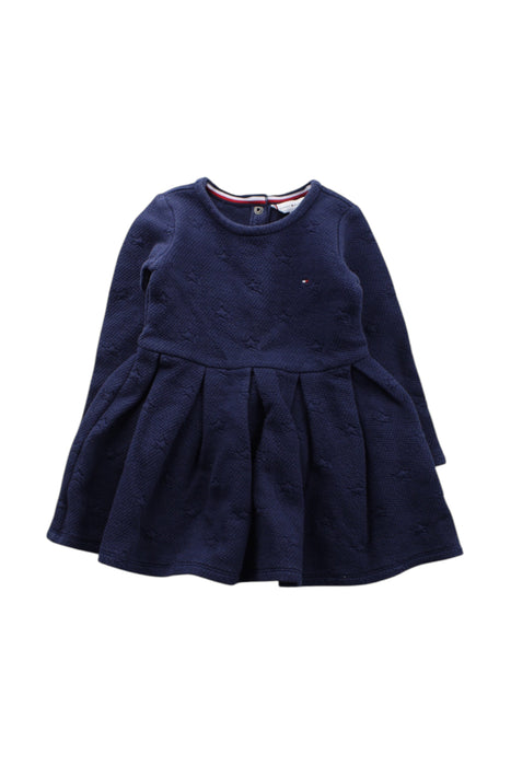 A Navy Long Sleeve Dresses from Tommy Hilfiger in size 12-18M for girl. (Front View)