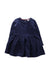 A Navy Long Sleeve Dresses from Tommy Hilfiger in size 12-18M for girl. (Front View)