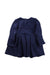 A Navy Long Sleeve Dresses from Tommy Hilfiger in size 12-18M for girl. (Back View)