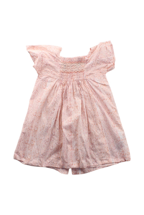 A Pink Short Sleeve Dresses from Bonpoint in size 2T for girl. (Front View)