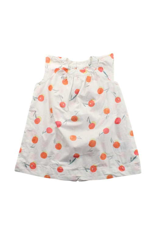 A White Sleeveless Dresses from Bonpoint in size 2T for girl. (Front View)