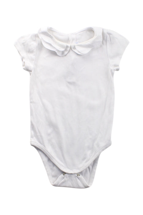 A White Short Sleeve Bodysuits from Jacadi in size 2T for girl. (Front View)