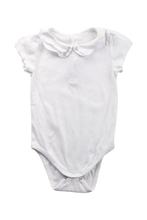 A White Short Sleeve Bodysuits from Jacadi in size 2T for girl. (Front View)