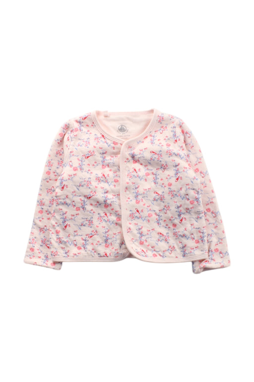 A Pink Cardigans from Petit Bateau in size 6-12M for neutral. (Front View)