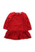 A Red Long Sleeve Dresses from Petit Bateau in size 12-18M for girl. (Front View)