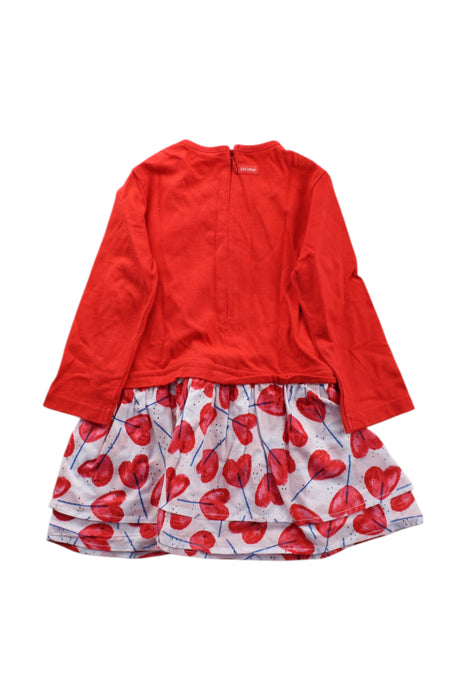 A Red Dress Sets from Catimini in size 12-18M for girl. (Back View)