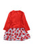 A Red Dress Sets from Catimini in size 12-18M for girl. (Back View)