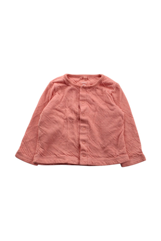 A Pink Cardigans from Petit Bateau in size 6-12M for neutral. (Front View)