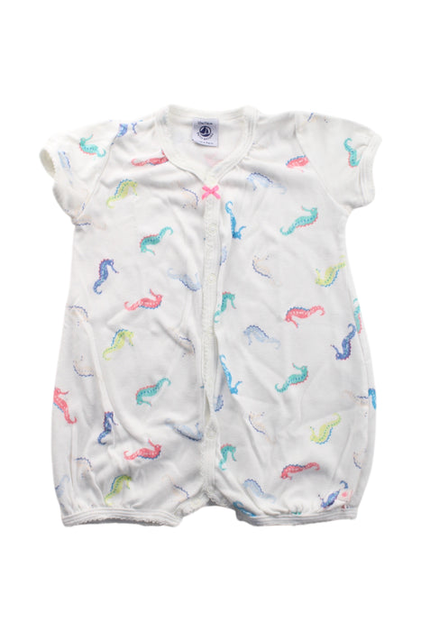 A Multicolour Short Sleeve Rompers from Petit Bateau in size 6-12M for neutral. (Front View)