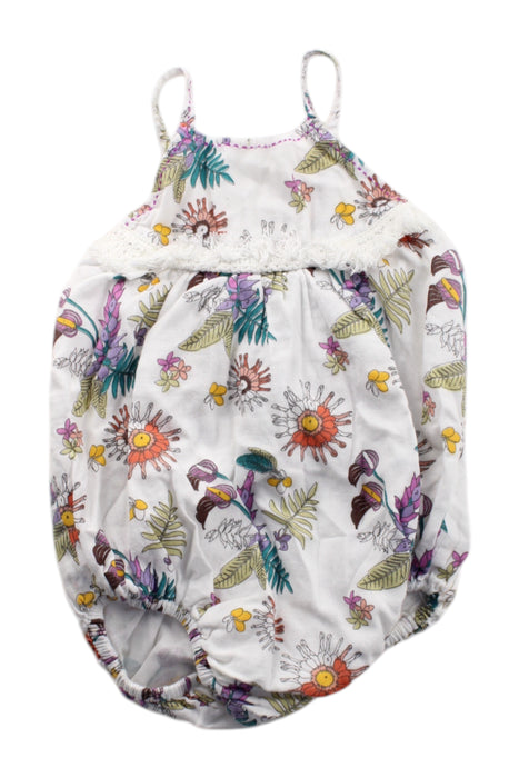 A Multicolour Sleeveless Rompers from Velveteen in size 6-12M for neutral. (Front View)