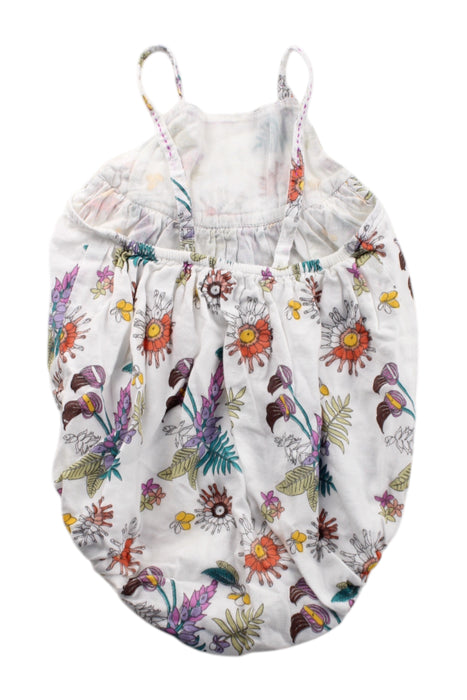 A Multicolour Sleeveless Rompers from Velveteen in size 6-12M for neutral. (Back View)