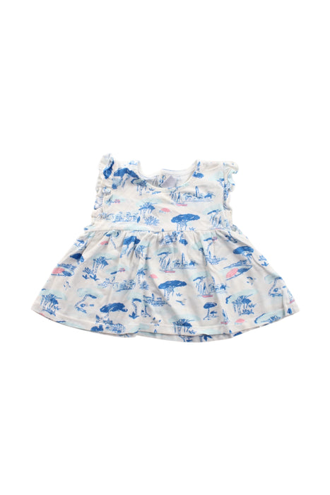 A Multicolour Sleeveless Dresses from Petit Bateau in size 12-18M for girl. (Front View)