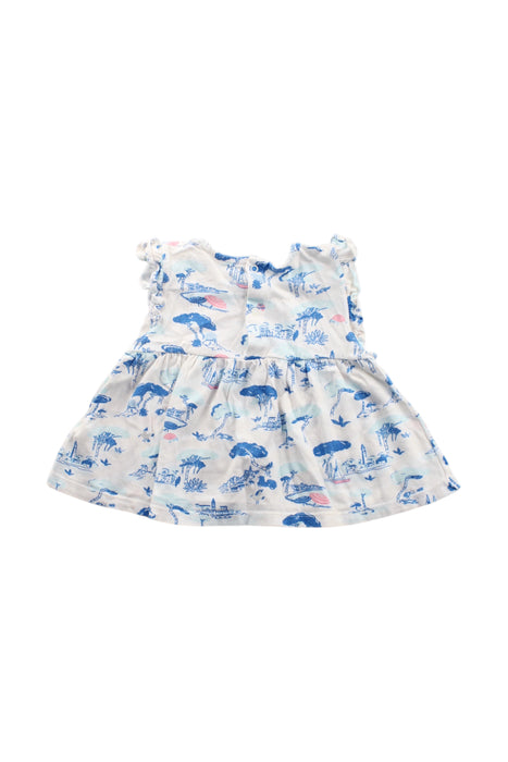 A Multicolour Sleeveless Dresses from Petit Bateau in size 12-18M for girl. (Back View)