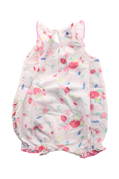 A Multicolour Sleeveless Rompers from Petit Bateau in size 12-18M for girl. (Front View)