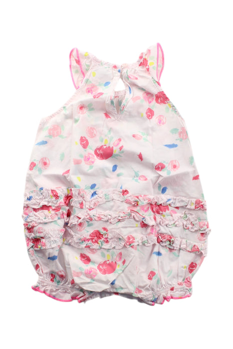 A Multicolour Sleeveless Rompers from Petit Bateau in size 12-18M for girl. (Back View)