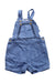 A Blue Overall Shorts from Bout'Chou in size 3-6M for neutral. (Front View)