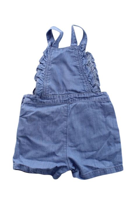 A Blue Overall Shorts from Bout'Chou in size 3-6M for neutral. (Back View)