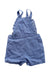 A Blue Overall Shorts from Bout'Chou in size 3-6M for neutral. (Back View)