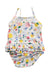 A Multicolour Swimsuits from Petit Bateau in size 12-18M for girl. (Back View)