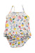 A Multicolour Swimsuits from Petit Bateau in size 12-18M for girl. (Back View)