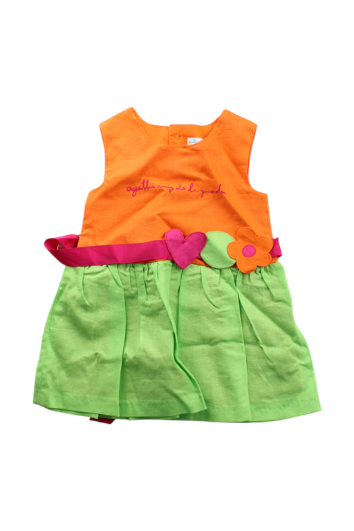 A Multicolour Sleeveless Dresses from Agatha Ruiz De La Prada in size 6-12M for girl. (Front View)