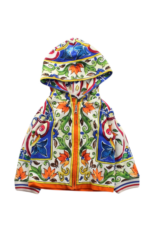 A Multicolour Zippered Sweatshirts from Dolce & Gabbana in size 6-12M for neutral. (Front View)