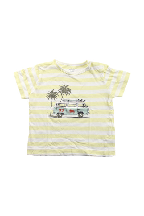 A Yellow Short Sleeve T Shirts from Bout'Chou in size 12-18M for neutral. (Front View)