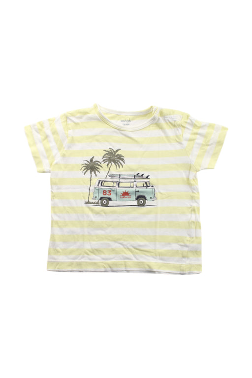 A Yellow Short Sleeve T Shirts from Bout'Chou in size 12-18M for neutral. (Front View)