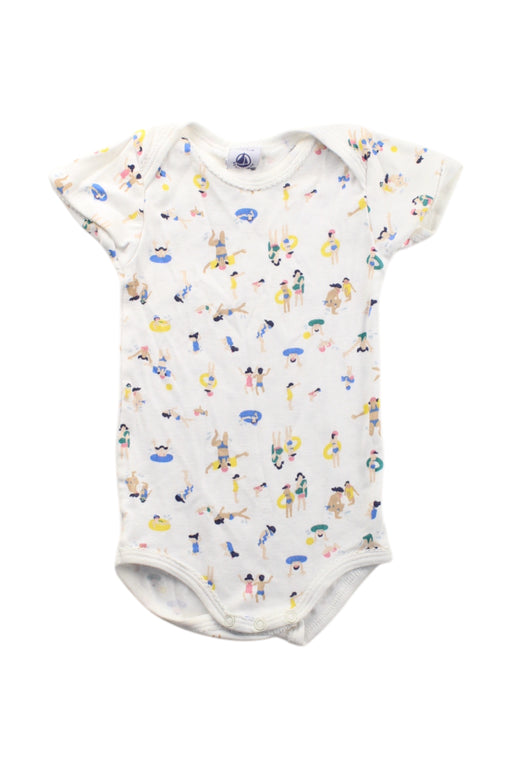 A Multicolour Short Sleeve Bodysuits from Petit Bateau in size 3-6M for neutral. (Front View)