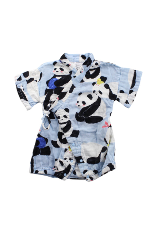 A Multicolour Short Sleeve Rompers from Mimi Mono in size 3-6M for neutral. (Front View)