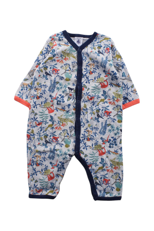 A Multicolour Long Sleeve Rompers from Petit Bateau in size 3-6M for neutral. (Front View)
