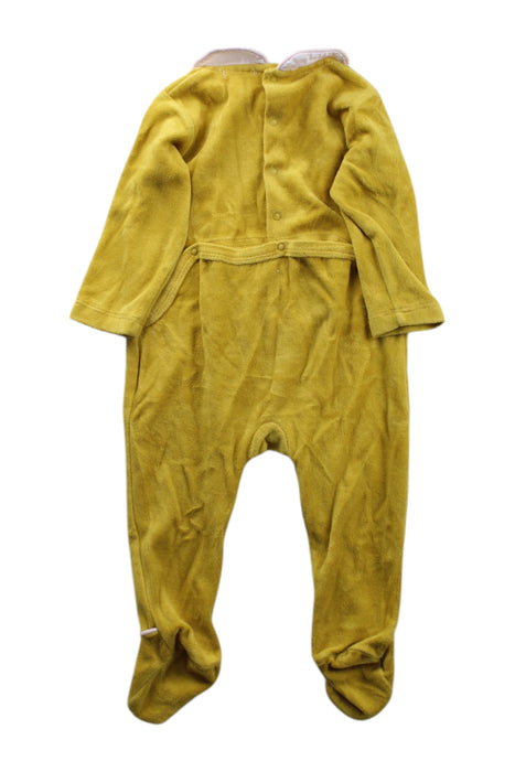A Yellow Onesies from Bout'Chou in size 6-12M for neutral. (Back View)