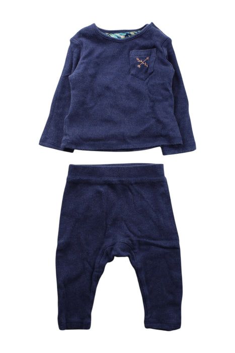 A Navy Pants Sets from Hunter + Boo in size 6-12M for neutral. (Front View)