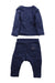 A Navy Pants Sets from Hunter + Boo in size 6-12M for neutral. (Back View)