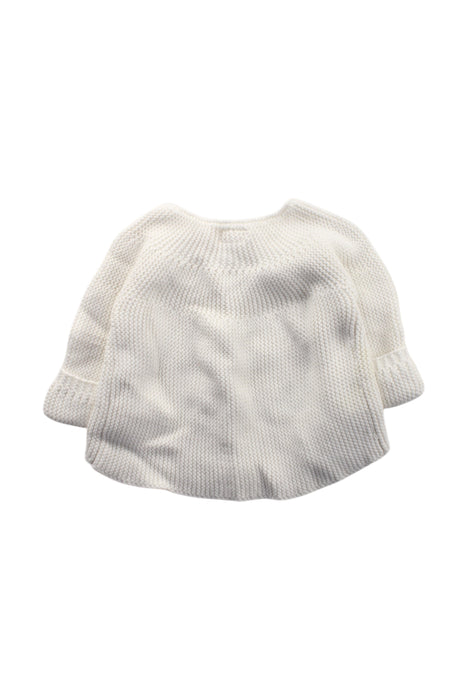 A White Cardigans from Natalys in size 3-6M for neutral. (Back View)