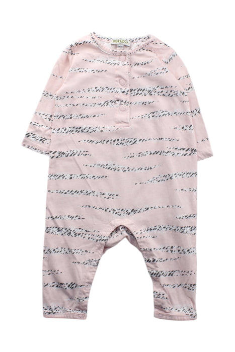 A Pink Long Sleeve Rompers from Kenzo in size 3-6M for neutral. (Front View)