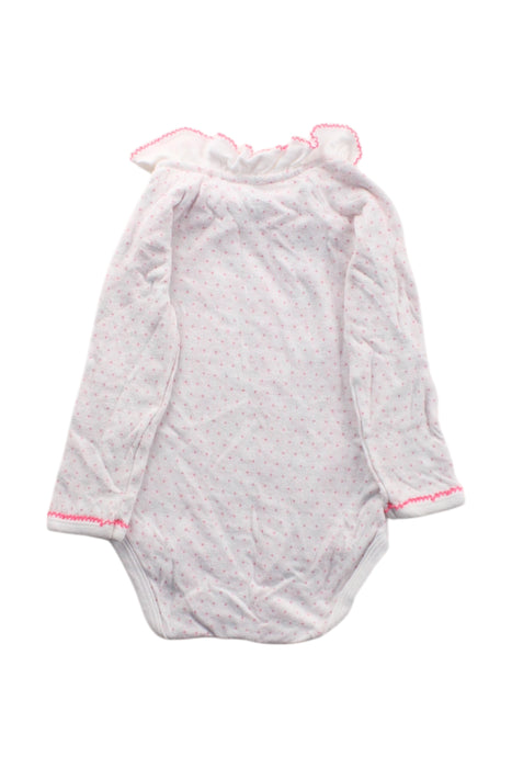 A White Long Sleeve Bodysuits from Petit Bateau in size 6-12M for neutral. (Back View)