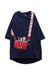 A Navy Long Sleeve Dresses from Little Marc Jacobs in size 6-12M for girl. (Front View)