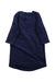 A Navy Long Sleeve Dresses from Little Marc Jacobs in size 6-12M for girl. (Back View)