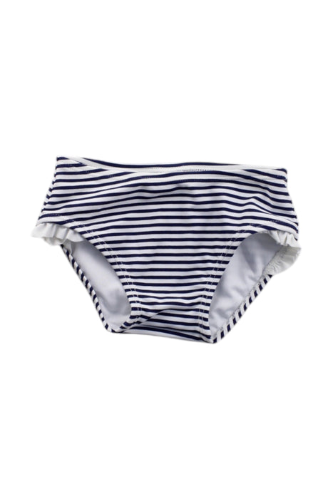 A Navy Swim Diapers from Janie & Jack in size 12-18M for neutral. (Front View)