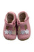 A Pink Booties from Clarks in size 6-12M for girl. (Back View)