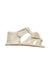 A Beige Sandals from Chicco in size 6-12M for neutral. (Front View)