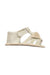 A Beige Sandals from Chicco in size 6-12M for neutral. (Front View)