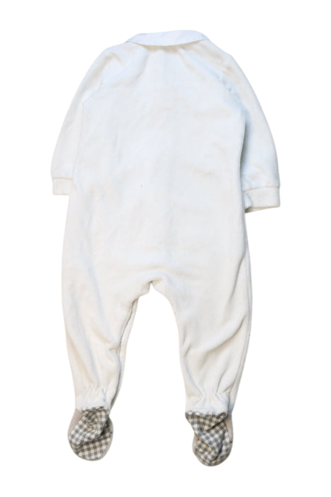 A White Long Sleeve Rompers from Chicco in size 6-12M for boy. (Back View)