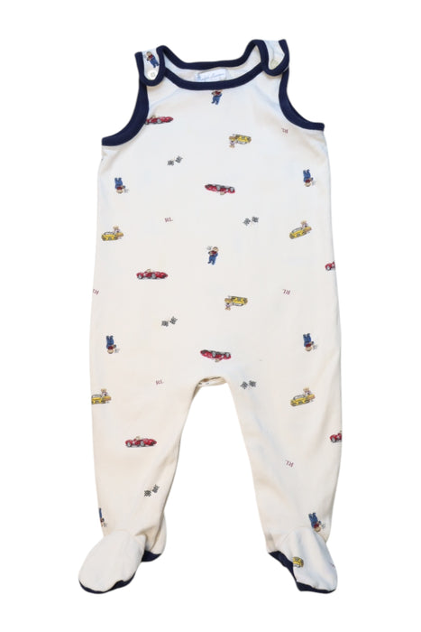 A White Sleeveless Rompers from Ralph Lauren in size 6-12M for neutral. (Front View)