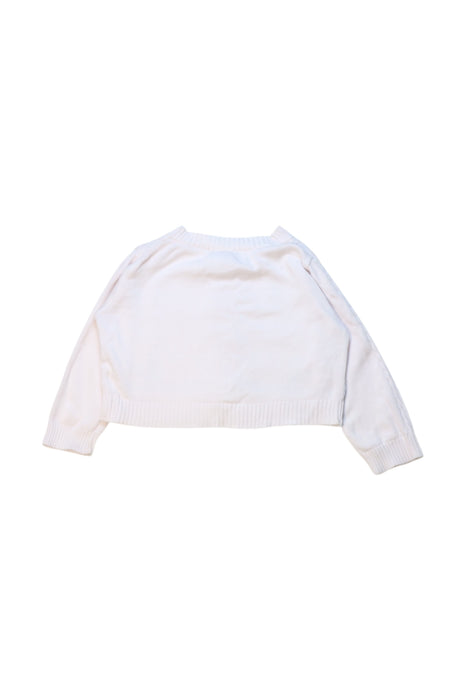A White Cardigans from Sarah Louise in size 6-12M for neutral. (Back View)