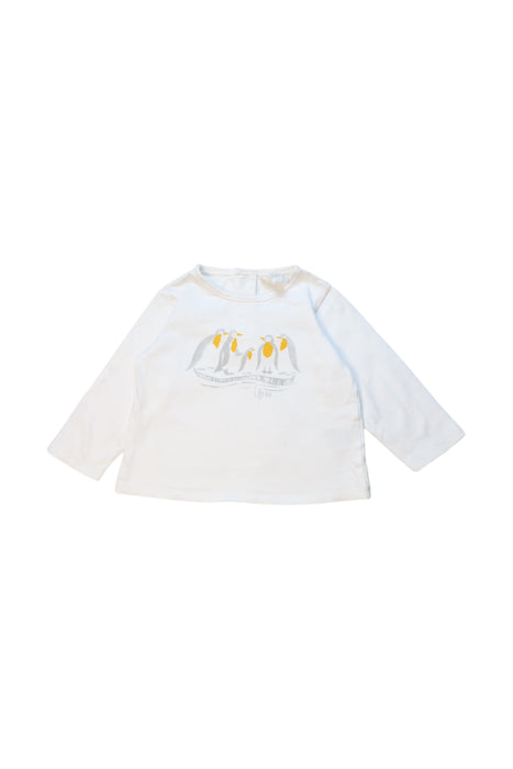 A White Long Sleeve Tops from Carrément Beau in size 6-12M for neutral. (Front View)